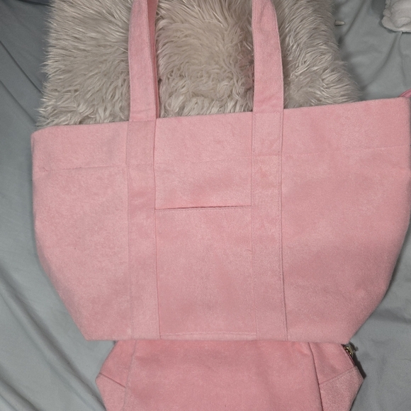 Marissa Collections Large Pink Tote And Matching Large Makeup Bag NWOT - Picture 7 of 14